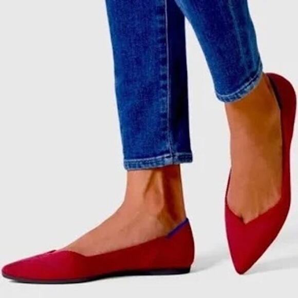 Rothy's The Point II Pointed Toe Flats in Lollipop Size 8 - Picture 1 of 8